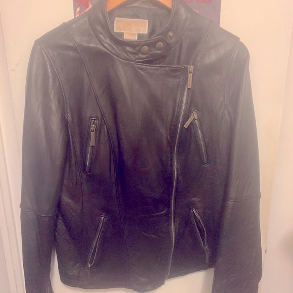 MICHAEL KORS LEATHER JACKET - Picture 3 of 4